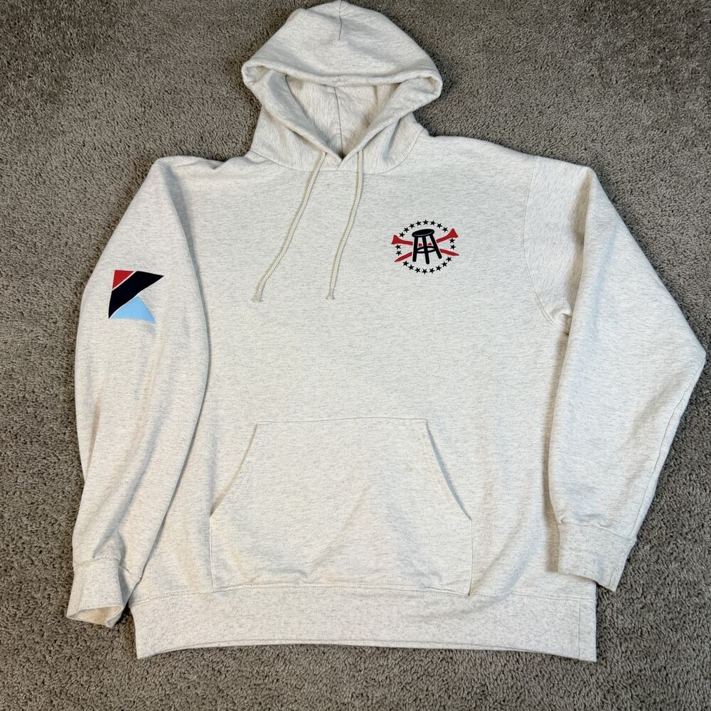 Barstool Sports Hoodie Mens XL Gray Ain’t No Hobby Hooded Pockets Graphic Print